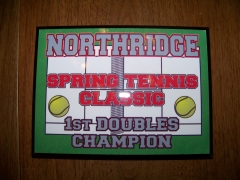 2006 Northridge Spring Classic Tournament 1st Doubles Champion Trophy Nathan Cox, William Heistand
