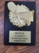 2018 MVTCA 2nd Team Doubles Carter Nolte