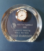2018 Will To Win Award (Varsity B) Noah Harrison